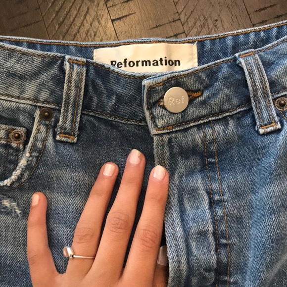 Denim reformation skirt - Picture 5 of 6